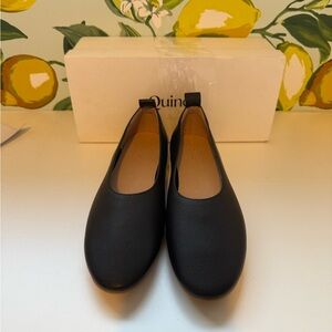 Quince Black Leather Loafers